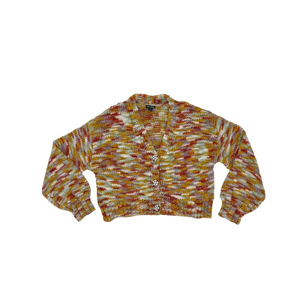 Wild Fable Multicolored Rhinestone Button Front Cardigan Knit| Boho Indie Sleaze - Picture 14 of 16